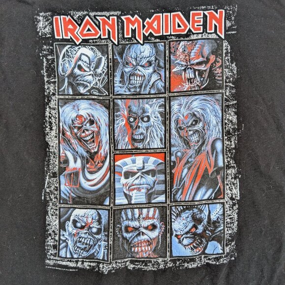 Y2K Iron Maiden Heavy Metal Skull T-Shirt – Men’s 2XL Black - Picture 2 of 7